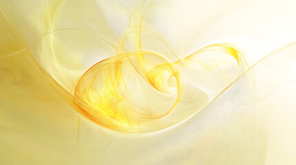 Naklejka premium A light yellow soft texture with abstract swirling lines, offering a peaceful and positive vibe for creative designs.