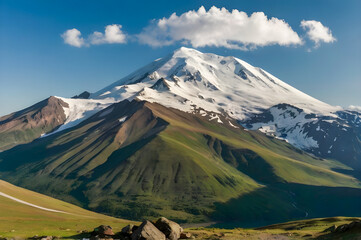Naklejka premium landscape with sky