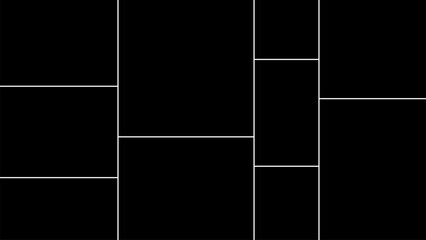 Vector empty photo frame. Collage template for 10 pictures. Frames for memory.