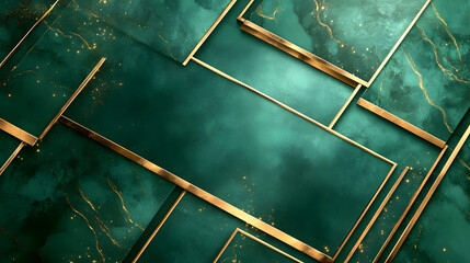 A luxurious emerald green design with delicate textures, flowing geometric patterns, and glowing accents, ideal for sophisticated, high-end branding and product visuals.