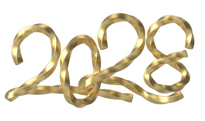 Happy New Year 2028 Gold 3D Render 1.png