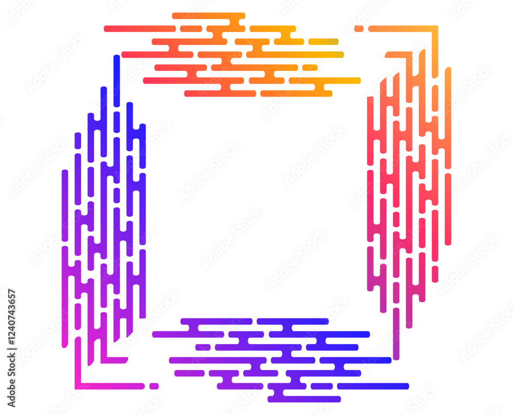 Poster design elements - halftone dot pattern on white background. vector illustration eps 10 frame with bl