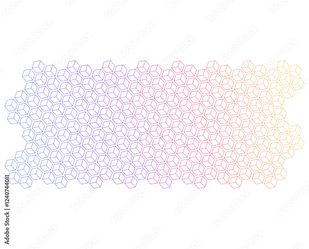 Poster abstract vector background design with maze mosaic texture. soft rainbow color. linear background. d