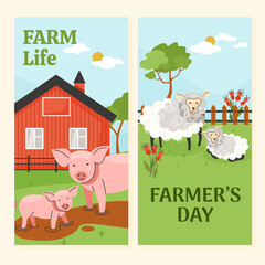 Farm Life and Farmer's Day Banners