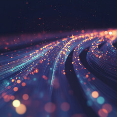 Obraz premium Highspeed internet cable illustration emphasizing fast connectivity and fiber optics in modern networking systems