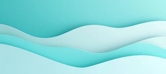 Abstract Pastel Green Soft Wavy Background, Minimalistic Elegance Backgrounds For Ads, Banners