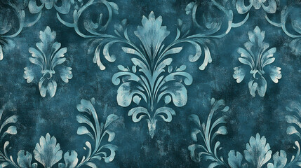 A luxurious teal design with subtle gradients and organic shapes, evoking sophistication and calmness.