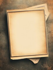 Creative empty space for text insertion on vintage textured background suitable for presentations or designs. Generative AI