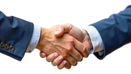 Successful business handshake. Isolated on a transparent background