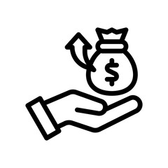 investment line icon