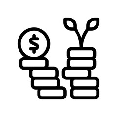 investment line icon