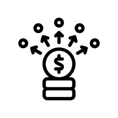 investment line icon