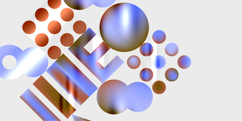 Triangles, circles, squares, rectangles design. Vector Illustration For Wallpaper, Banner, Background, Card, Book Illustration, landing page