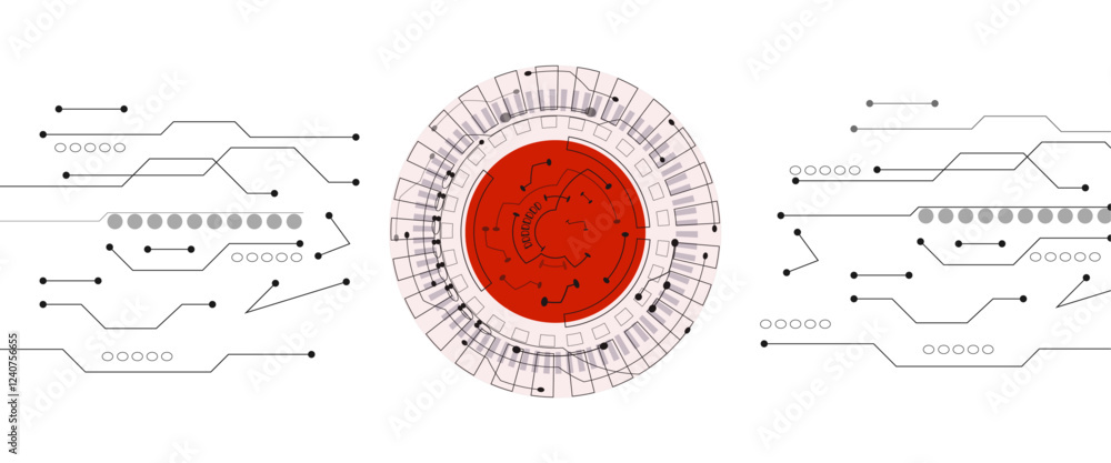 Poster a detailed circular diagram visualizing ai risk management framework across multiple industries and 
