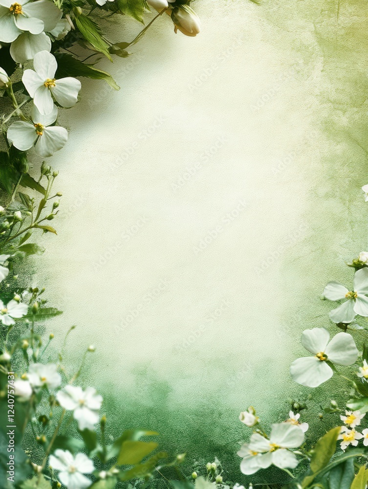 Poster elegant floral background with ample space for creative text and designs in an artistic layout perfe