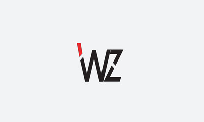 WZ, ZW, W, Z Abstract Letters Logo Monogram