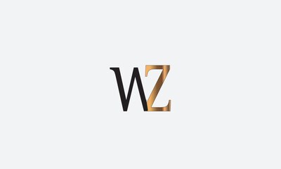 WZ, ZW, W, Z Abstract Letters Logo Monogram