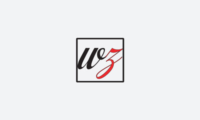 WZ, ZW, W, Z Abstract Letters Logo Monogram