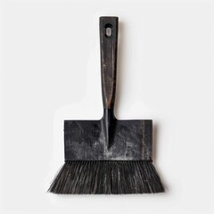 A flat brush with a sturdy handle for painting.