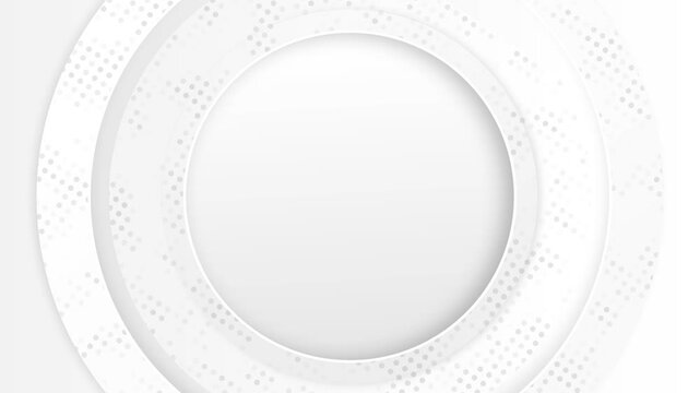 white background circle animation futuristic style abstract wave motion graphic footage video