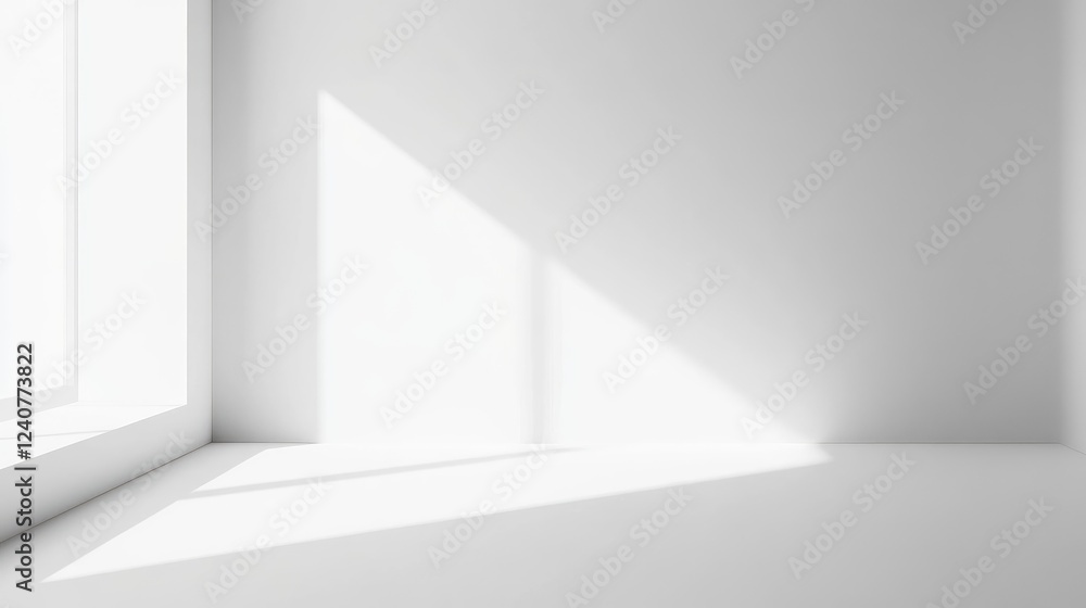 Poster a subtle white gradient on a wide-screen canvas, with a blurred background offering a minimalist spa