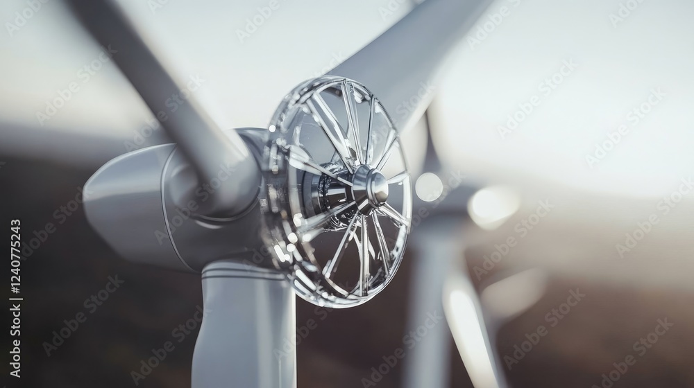 Poster a towering modern wind turbine looms over a traditional windmill, showcasing their size difference a