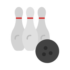 Bowling flat icon