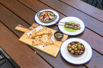 An inviting spread of gourmet appetizers