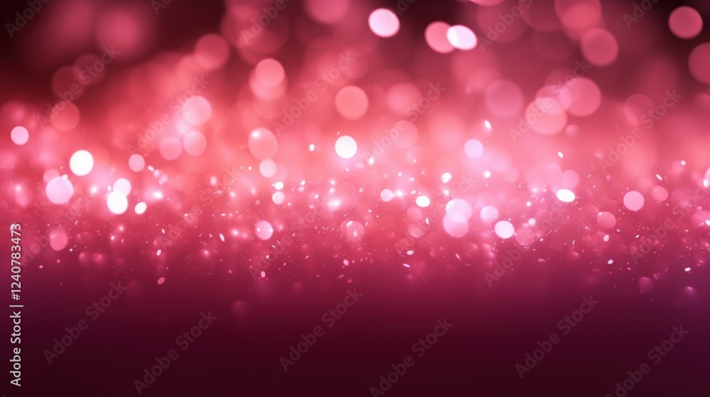 Poster abstract pink glow particles background with sparkling effects for creative and artistic designs and