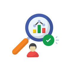 Analysing vector icon