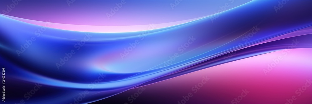 Poster abstract neon wave background with soft gradient colors and smooth curves creating a calm and inviti