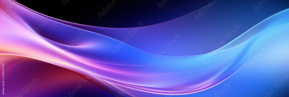 Poster abstract big neon wave background with smooth transitions and colorful gradients ideal for creative 