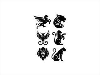 panther logo set design