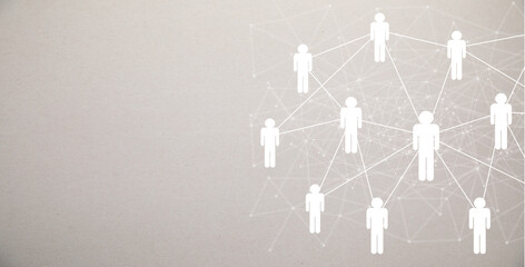 People business connection. Social network. Communication