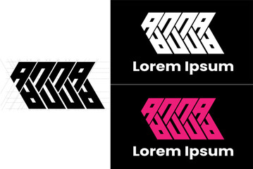 Abstract Reflections - A Bold Play on Typography