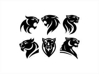 Obraz premium panther logo set design