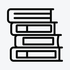 Obraz premium Reading and Study Books Icon Vector. Open Book Symbol. Educational Books Icon for Learning and Study. Books Icon Vector.