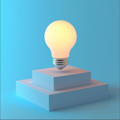 Light Bulb on a display
