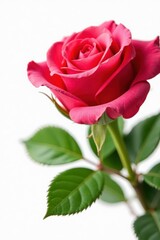 Fototapeta premium Fresh rose bouquet isolated on white background, simple, isolated, flowers