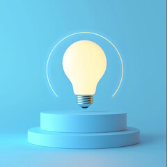 Light Bulb on a display