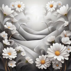 Beautiful spring nature background modern creative floral wallpaper graphic resource