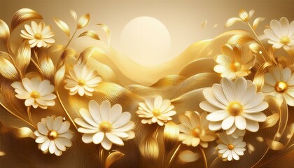 Beautiful spring nature background modern creative floral wallpaper graphic resource