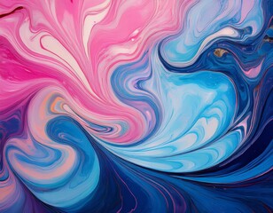 Obraz premium abstract pink blue swirl marble texture background