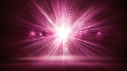 Pink light burst stage background