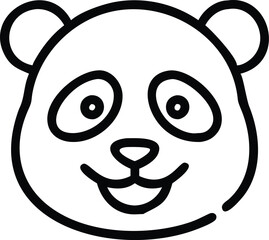 panda face vector