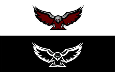 eagle hawk logo icon ilustration