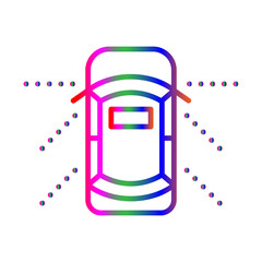 Blind Spot line gradient icon