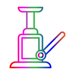 Hydraulic line gradient icon