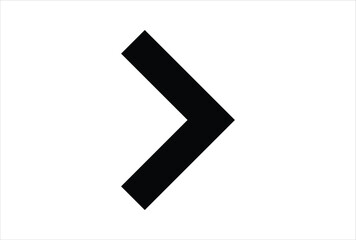 Black arrow icon isolated on transparent background vector template