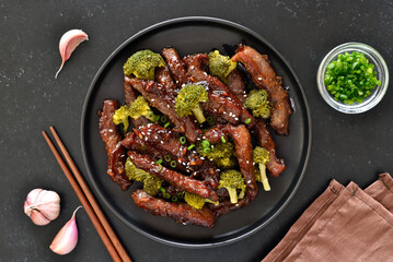 Beef and broccoli stir fry